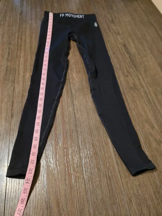 Free People FP Movement Long Haul Leggings NWOT Black Small - Picture 3 of 12
